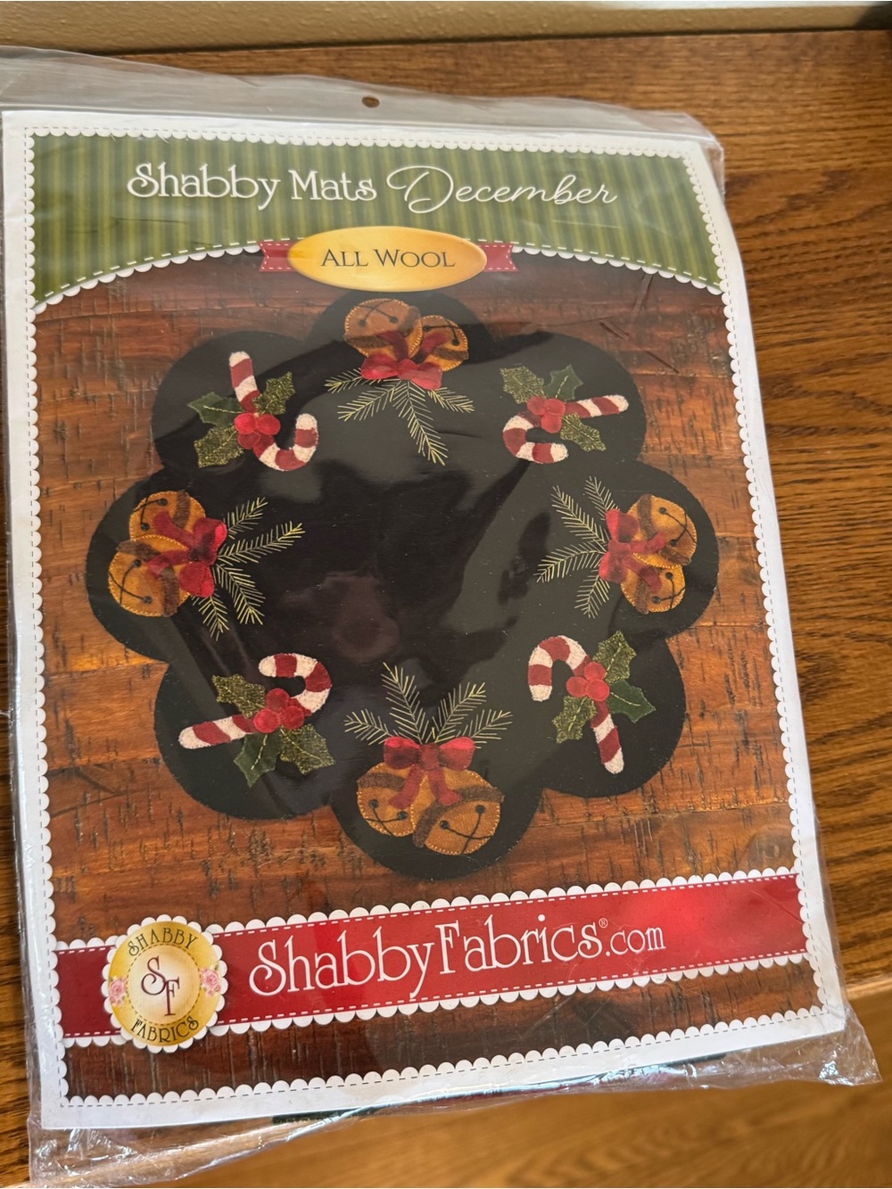 Shabby mats December wool felt mat kit.